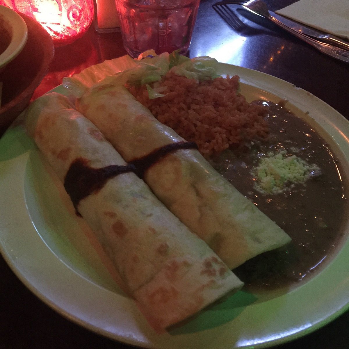 Taqueria Downtown signature dishes ChilaquilesHomemade PozoleRojas Enchiladas